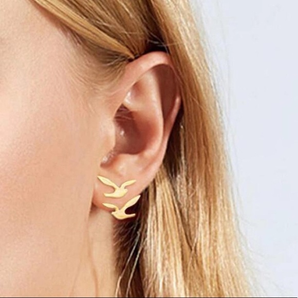 Jewelry - 2/$24 “Farrah” Flying Birds Ear Jackets
